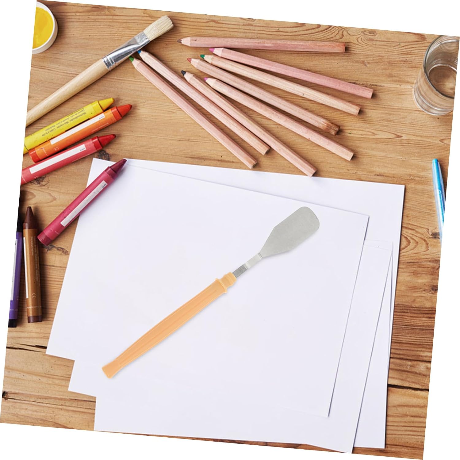 12Pcs Plastic Palette Knives for Painting Professional Art Supplies Color Mixing Scrapers for Oil and Acrylic Painting Suitable for Artists and Hobbyists