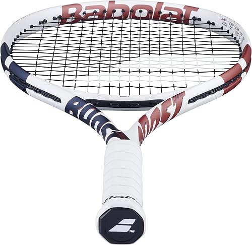 Miniatura 5 de Babolat Boost Drive - Raqueta de tenis con cuerda (blanco) - Añade una bolsa opcional, pelotas de tenis y agarres