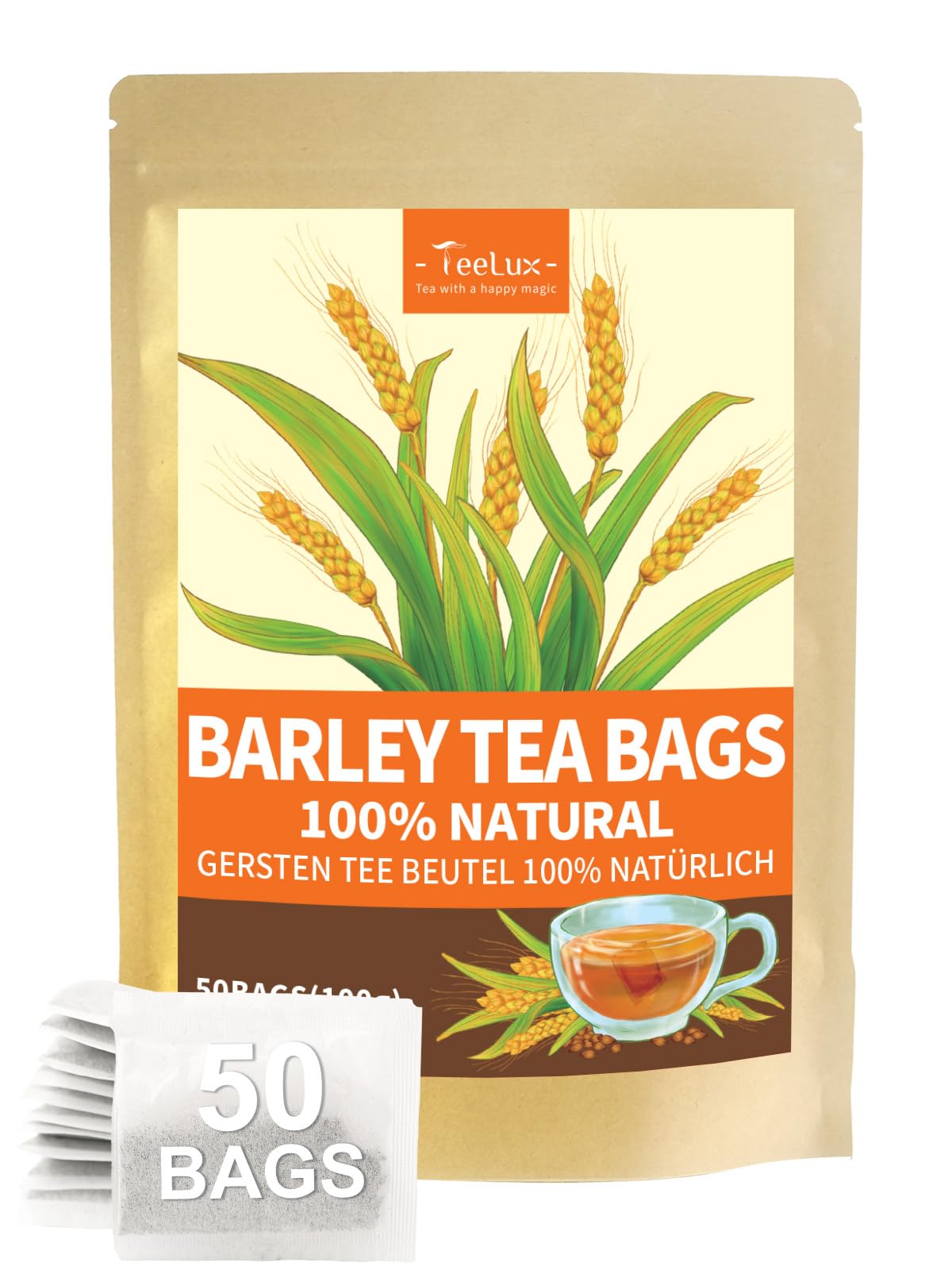 TeeLux Dandelion Leaf & Root Tea Bags 100 Count, Vegan, Rich Flavor, Premium Dandelion Tea, Natural Caffeine Free Herbal Tea — view 28