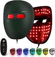 HGYYGACN Red Light Therapy Face Mask: 7+1 Colors, 630nm Red + 850nm Infrared LED for Youthful Skin
