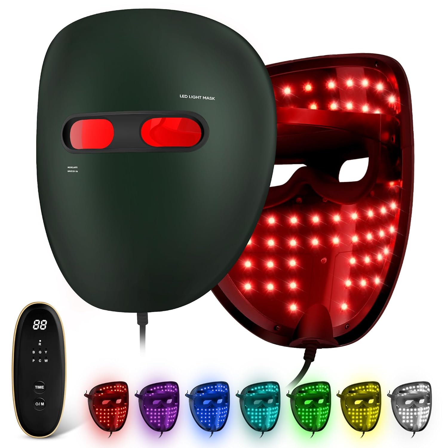 Red Light Mask for Face Infrared Light Face Mask 7 1 Color Red Light Face Mask Set with