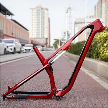 27.5er 29er XC Mountain Bike Boost Frame S/M/L/XL Full Suspension Soft Tail Frame Carbon Fiber Cross Country Frame 12 * 148mm Thru Axle Disc Brake