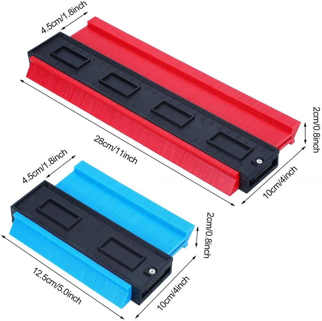 Exclusive Discount 50% Price KINGMAX Contour Gauge Duplicator,3 pieces Profile Gauge Shape Duplicator Copying Tool,Plastic Contour Duplications Gauge Copy Irregular Shapes Measuring for Corners and Contoured (10 In 5 In 5 In)