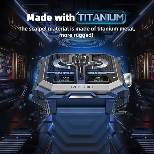 Miniatura 2 de Njord Gear - Reloj inteligente militar para hombre (respuestallamada de marcado) táctico resistente al aire libre IP69 impermeable titanio