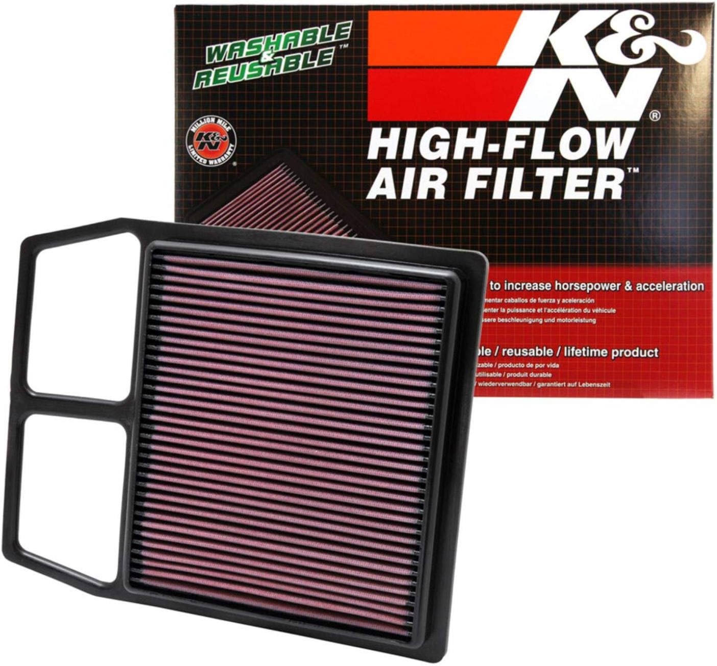 K&N High-Flow Original Lifetime Engine Air Filter: Increase Power & Accerlation, Washable, Premium: Compatible with 2011-2018 CAN-AM: (See Product Descriptions for Select Models), CM-8011