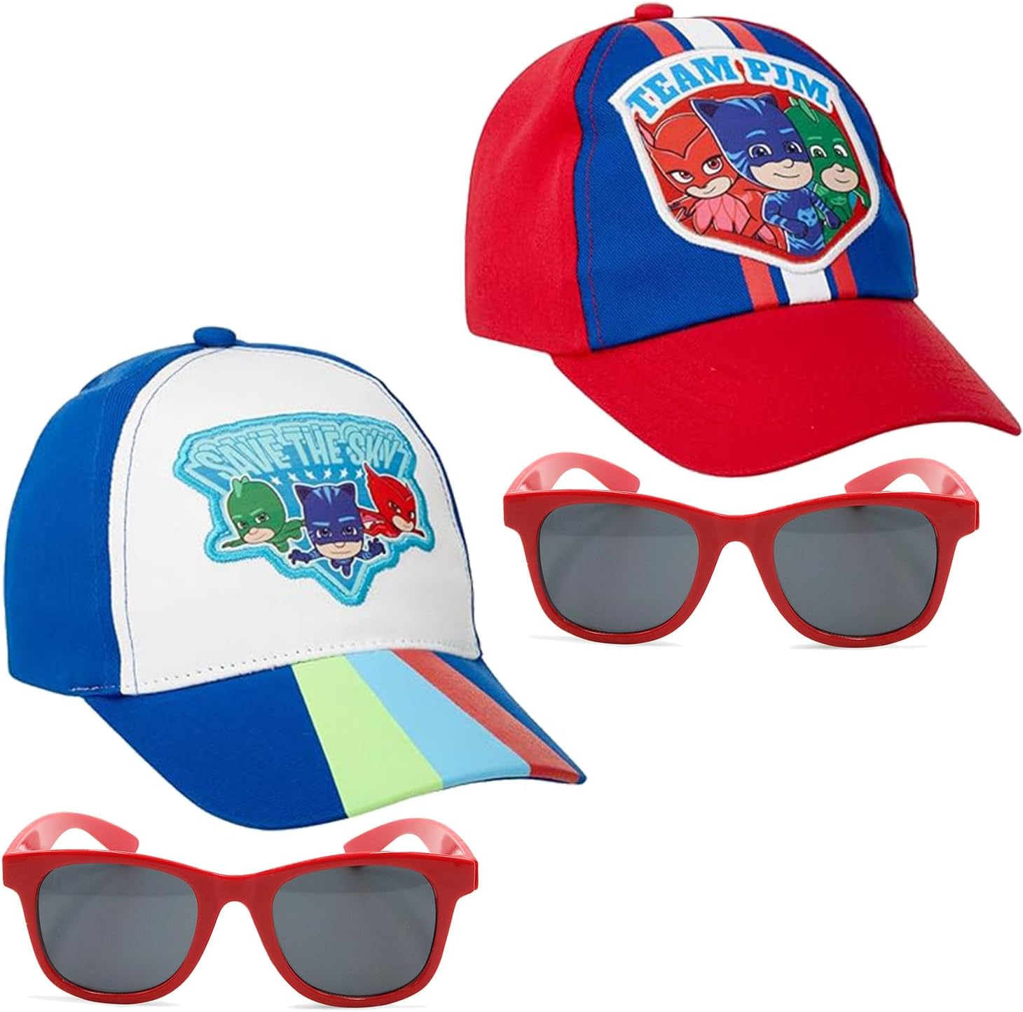 PJ Masks Boys Cotton Baseball Cap with Embroidery (Ages 2-7)