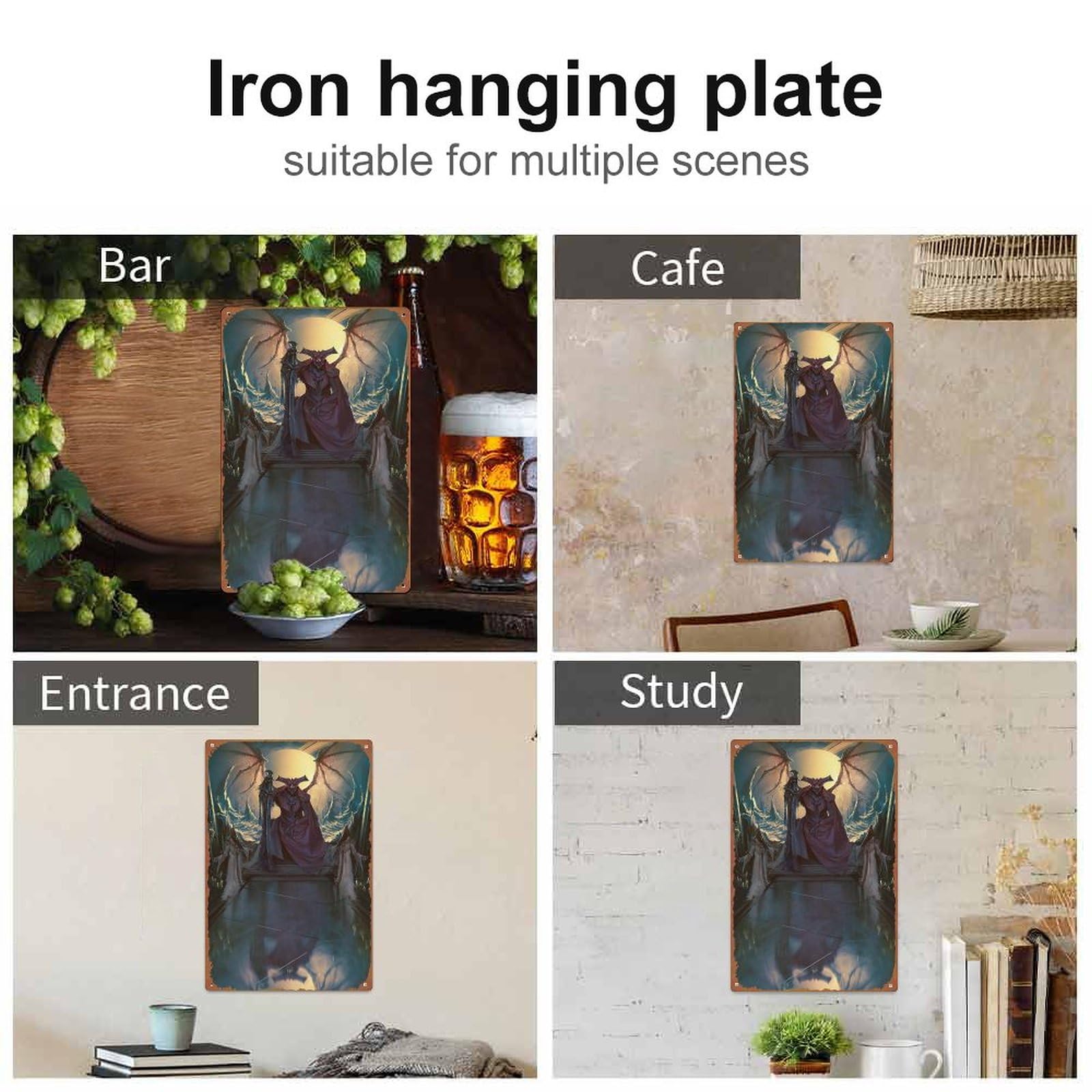 SIGNCHAT Vintage Stephen King Poster - Metal Tin Sign Wall Art, 8x12 Inches, Rustic Retro Decor