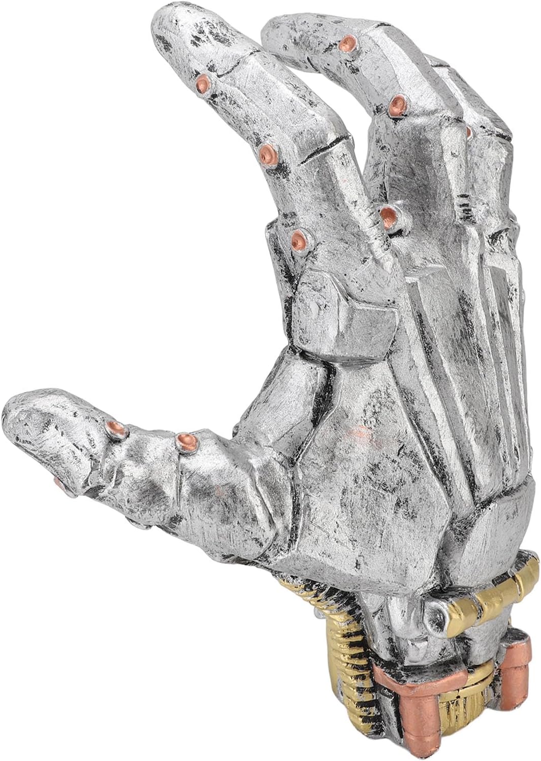 Srliya Mechanical Hand Statue, Robot Sculpture, Real Hand Shape, Resin Crafted, Decorations for Home, Office, Bookshelf, wall Shelf