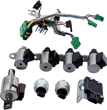 9PCS CVT JF011E Transmission Valve Body Solenoids Kit Compatible with Nissa n Altim a Rogue Sentra Dodg e Caliber