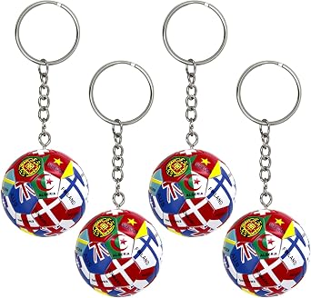 2026 World Soccer Cup Keychain, World Flags Football Keychain for Fan Gifts, Party Favors