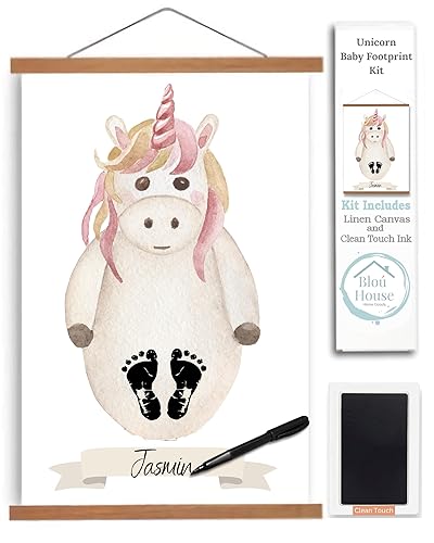 Miniatura 1 de Kit de huellas de unicornio para bebé, memoriza las impresiones de pies de bebé con este kit único de huellas de recién nacido sin tinta  Regalos de