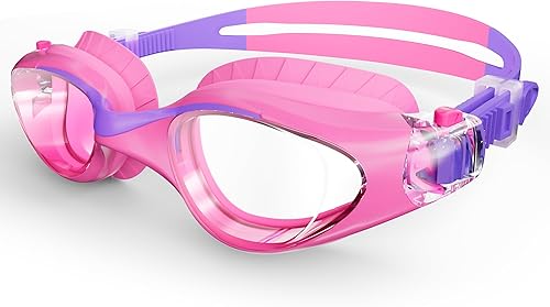 Miniatura 20 de Swim Goggles for Kids 6-14, Anti-Fog UV Protection Clear Swimming Goggles, Leakproof Pool Swim Goggles for Boys Girls Bluegreen - Lente azul