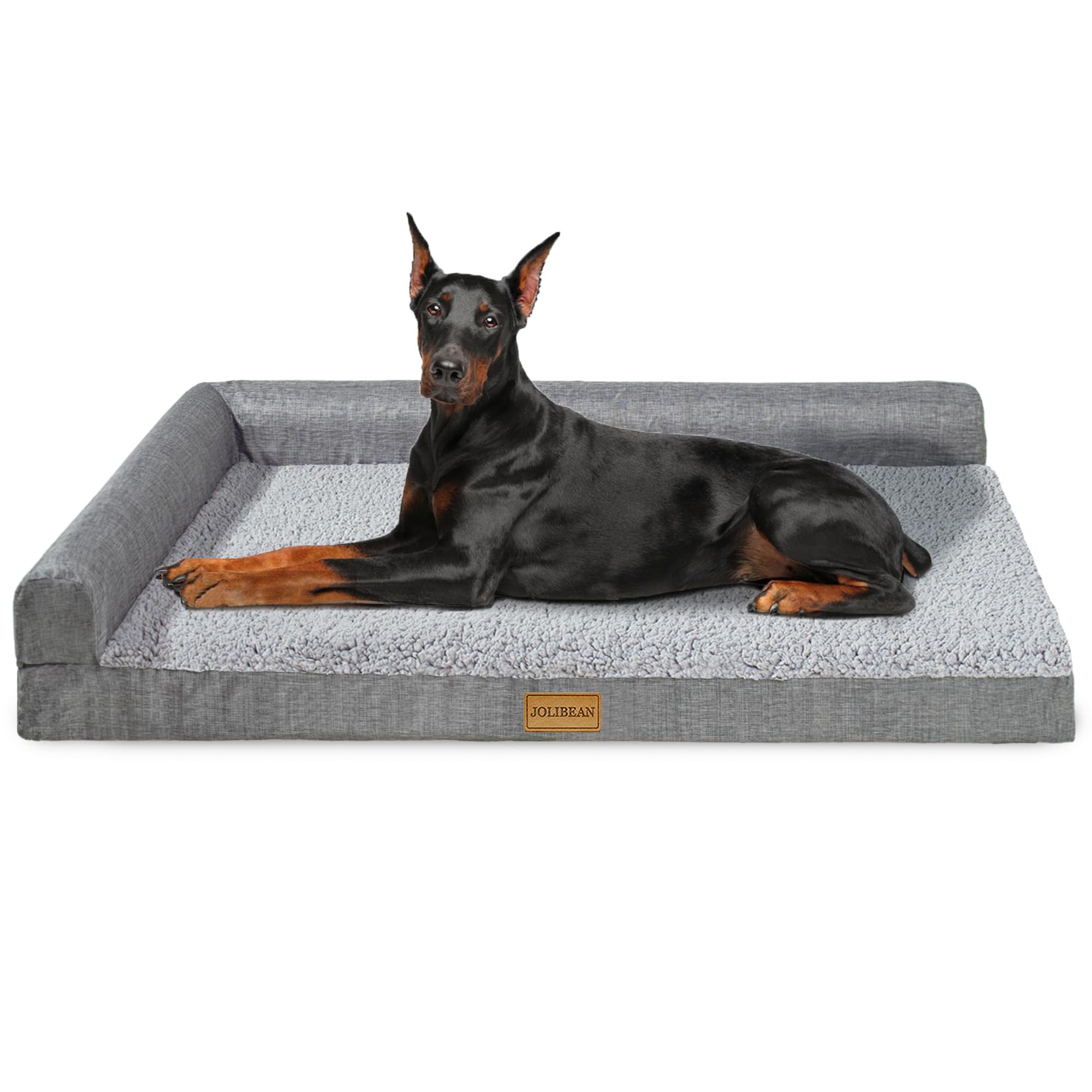 Jolibean Orthopädisches Hundebett Grosse Hunde, Typ l Waschbar Hundekorb Mit Kissen, Flauschig Hundesofa Wasserdicht rutschfest