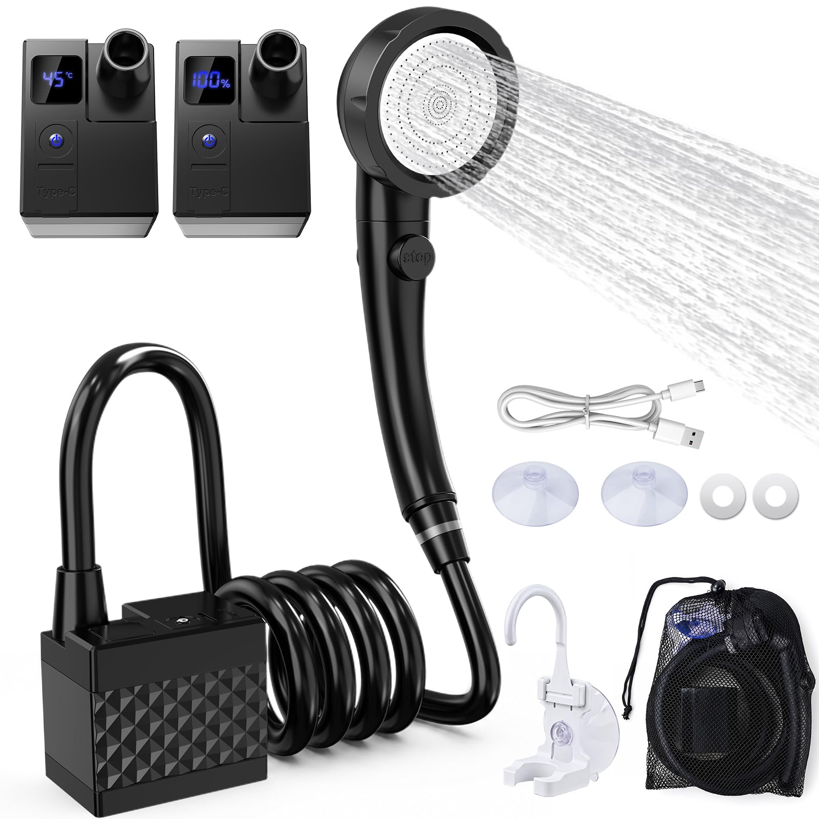 kit douche de camping portable