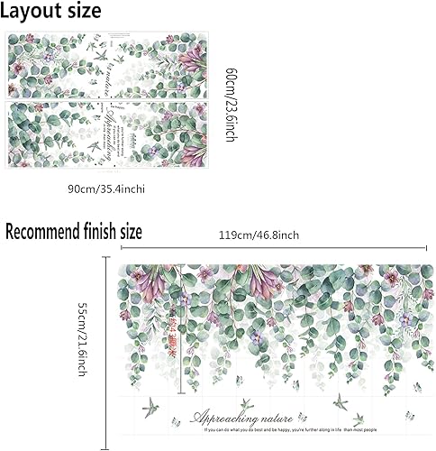 Miniatura 5 de Prabahdak Calcomanías de pared de bicicleta para niña de hadas calcomanías de pared de mariposas de flores calcomanías de pared extraíbles