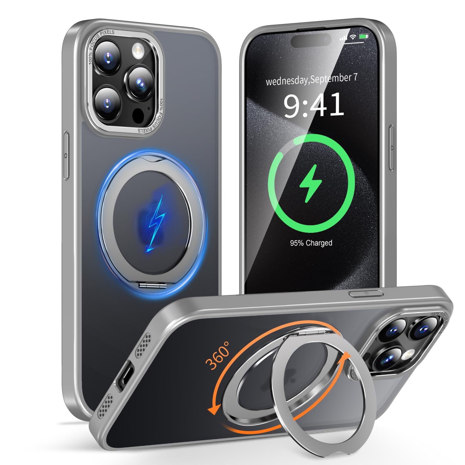 Amazon.co.jp: KWATUNG iphone 15 pro max 用 ケース magsafe対応
