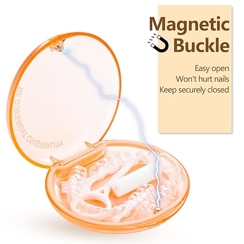 Miniatura 4 de Paquete de 2 fundas de retención compatibles con Invisalign, protector bucal delgado y soporte para alineador, caja de retención portátil duradera