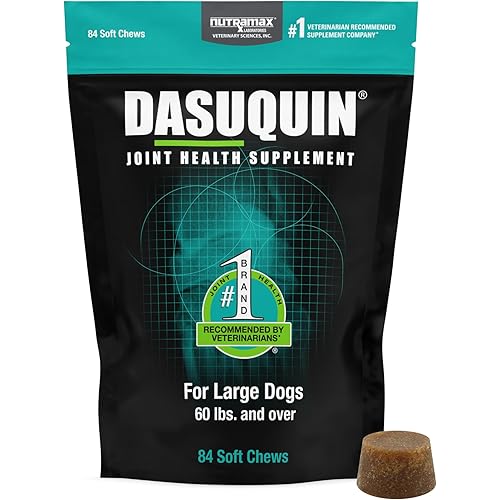 Nutramax Dasuquin for Large Dogs, Joint Health Supplement, Contains Glucosamine for Dogs, Plus Chondroitin, ASU and More, Supports Healthy Joints, Soft Chews, 84 Count