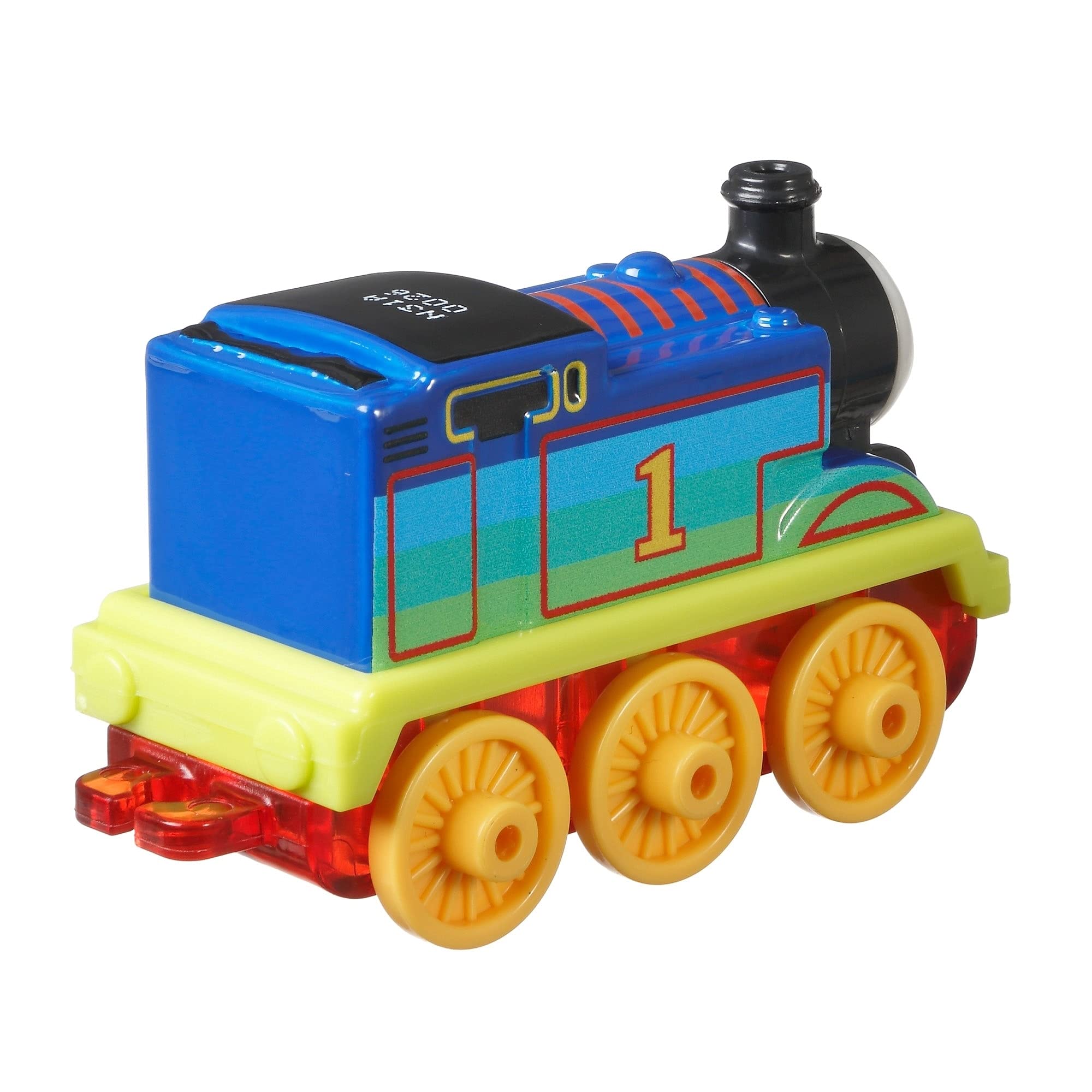 Thomas & Friends Fisher-Price GYV69 Rainbow Thomas Push-along silnik pociągu dla dzieci w wieku od 3 lat, czerwony, 4,5 cm x 3 cm x 8 cm