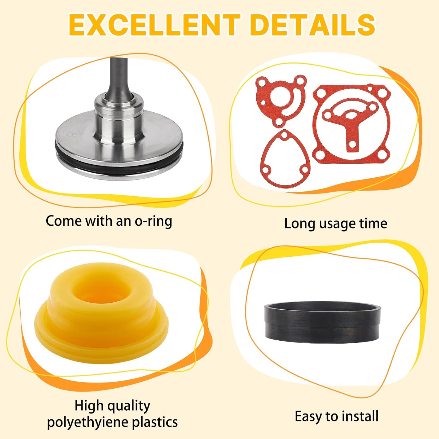 877-323 Tools Parts Gasket Kit，Include Bumper, Ribbon Spring, O-Ring,For NR83 NR83A NR83A2 pneumatic tools Air Nail Gun Parts