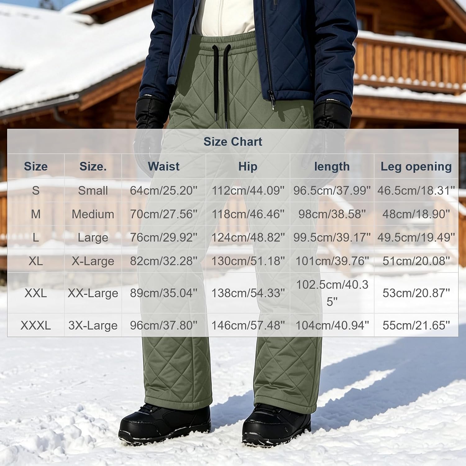 Womens Quilted Pants Winter Warm Padded Trousers