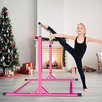Vista 2 de Gymnastics Bar Junior Pull Up Bar for Kids 3-12 Years Old Height Adjustable Kip Bar Gymnastic Equipment for Home
