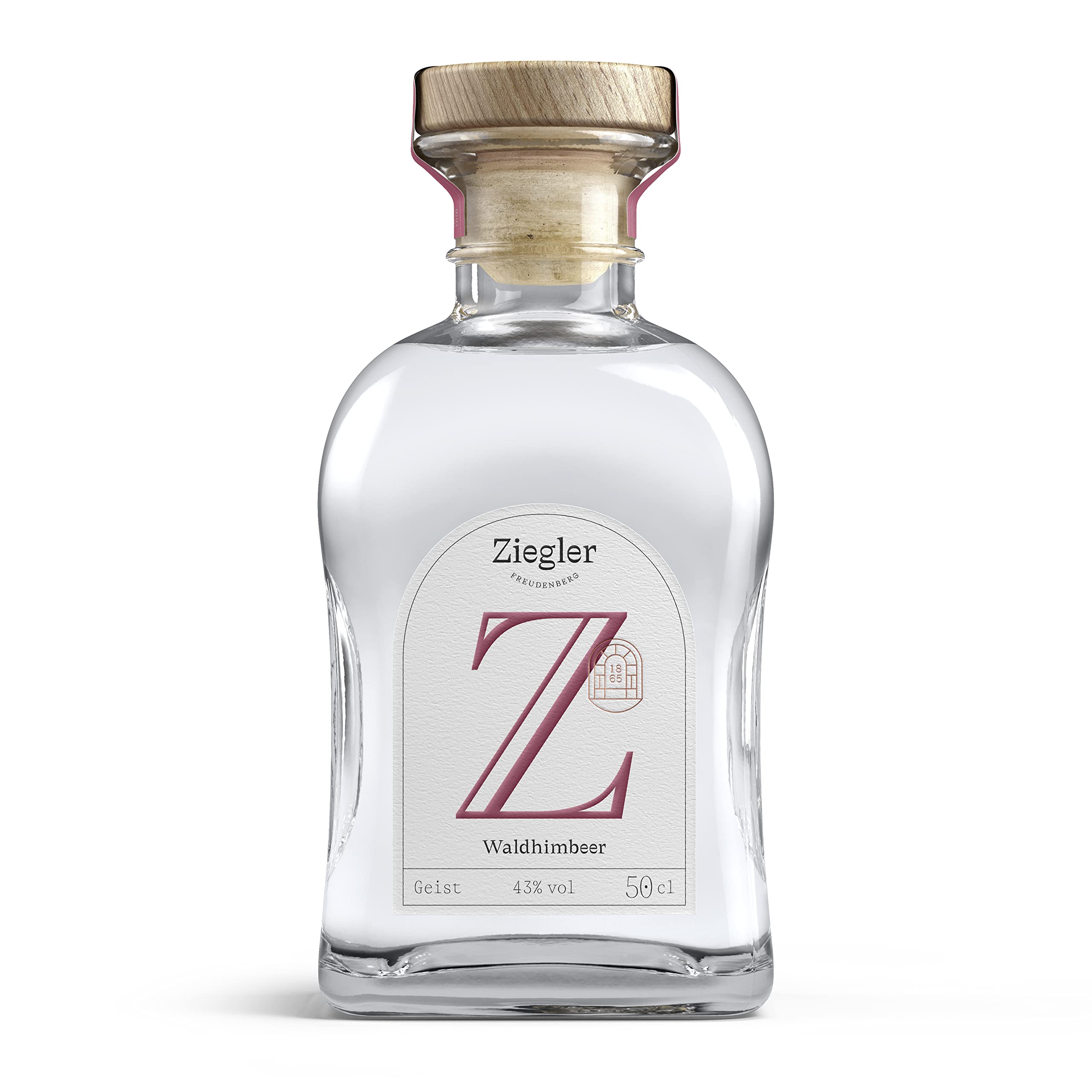 Ziegler Alter Waldhimbeer Geist 43% (1x 0,5l) - Intensiver Himbeergeist mit feiner Fruchtnote