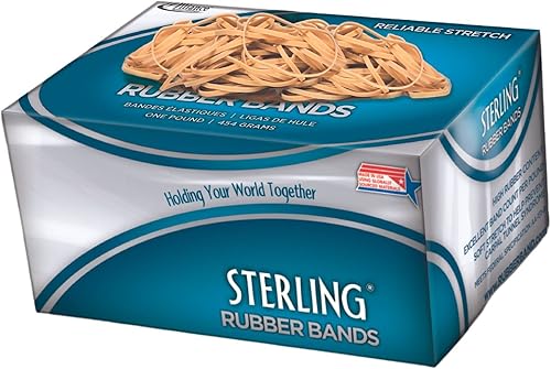 Miniatura 2 de Alliance Rubber Co. Bandas de goma de ley, tamaño #14 (2 x 116 pulgadas), aprox. 3100 bandas, color crepé, caja de 1 libra (24145), beige