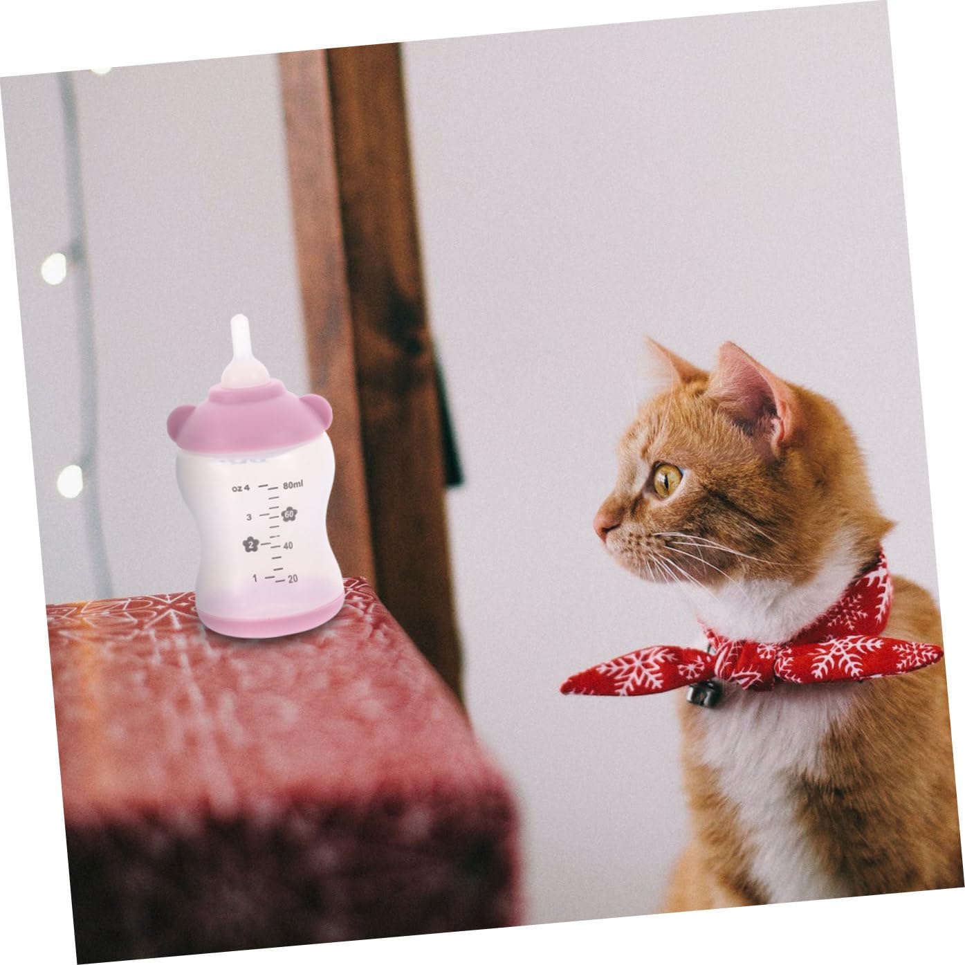 1Set Pet Nursing Bottle Feeding Tools for Kittens Puppies Small Pets Durable Compact Design with Measurement Scale for Newborn