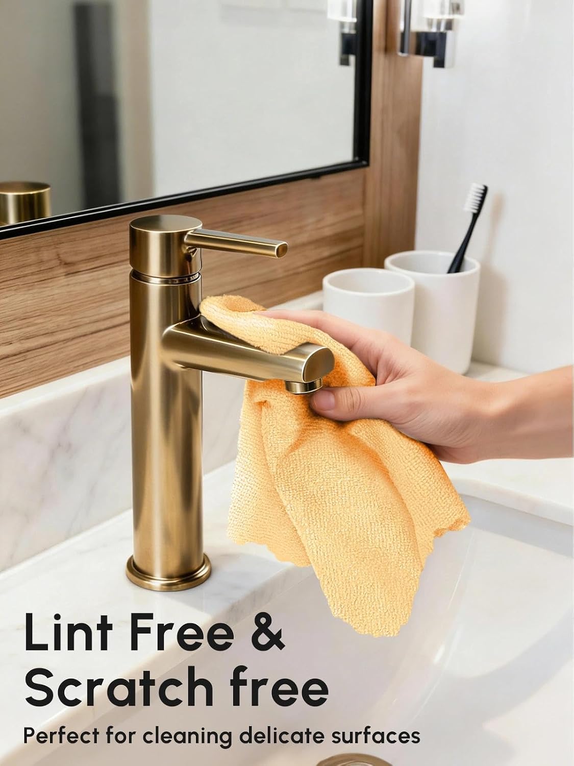Microfiber Cleaning Cloths Roll 75 Pack 12x12 Inch Lint Free image 4