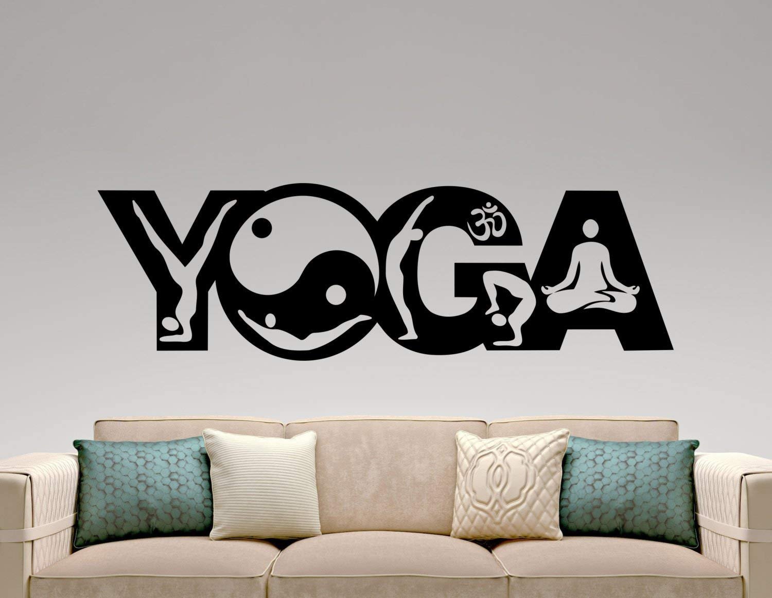 Gadgets wrap Yoga Wall Sticker Vinyl Decal Home Interior Design Yoga Studio Decor Bedroom Wall Decal Murals Logo Design Waterproof Stickers