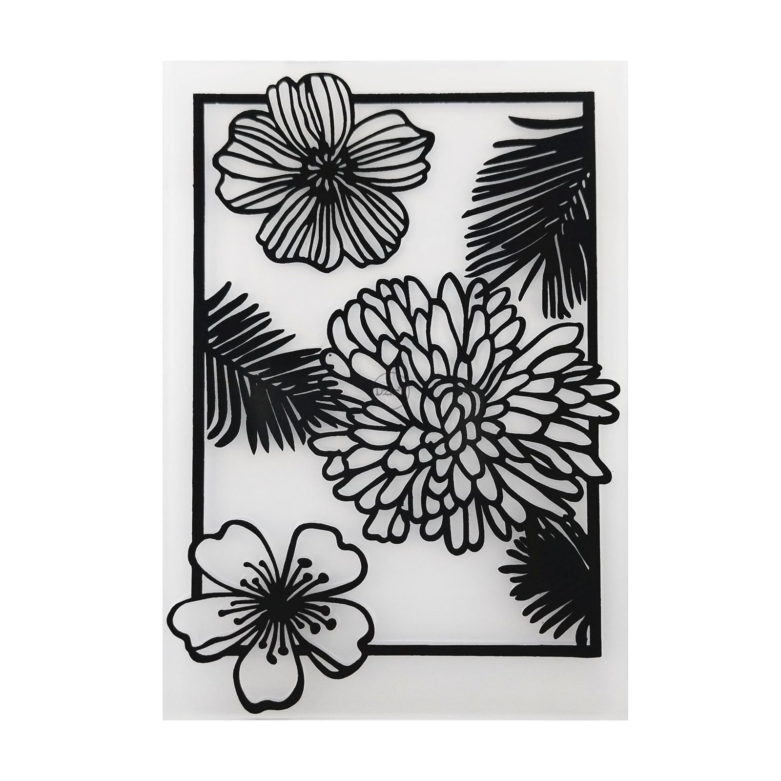 DzIxY Peony Flower Plastic Embossing Folders for Cards Making Supplies DIY Paper 3D Scrapbook Stencils Album Crafts Decoration Template
