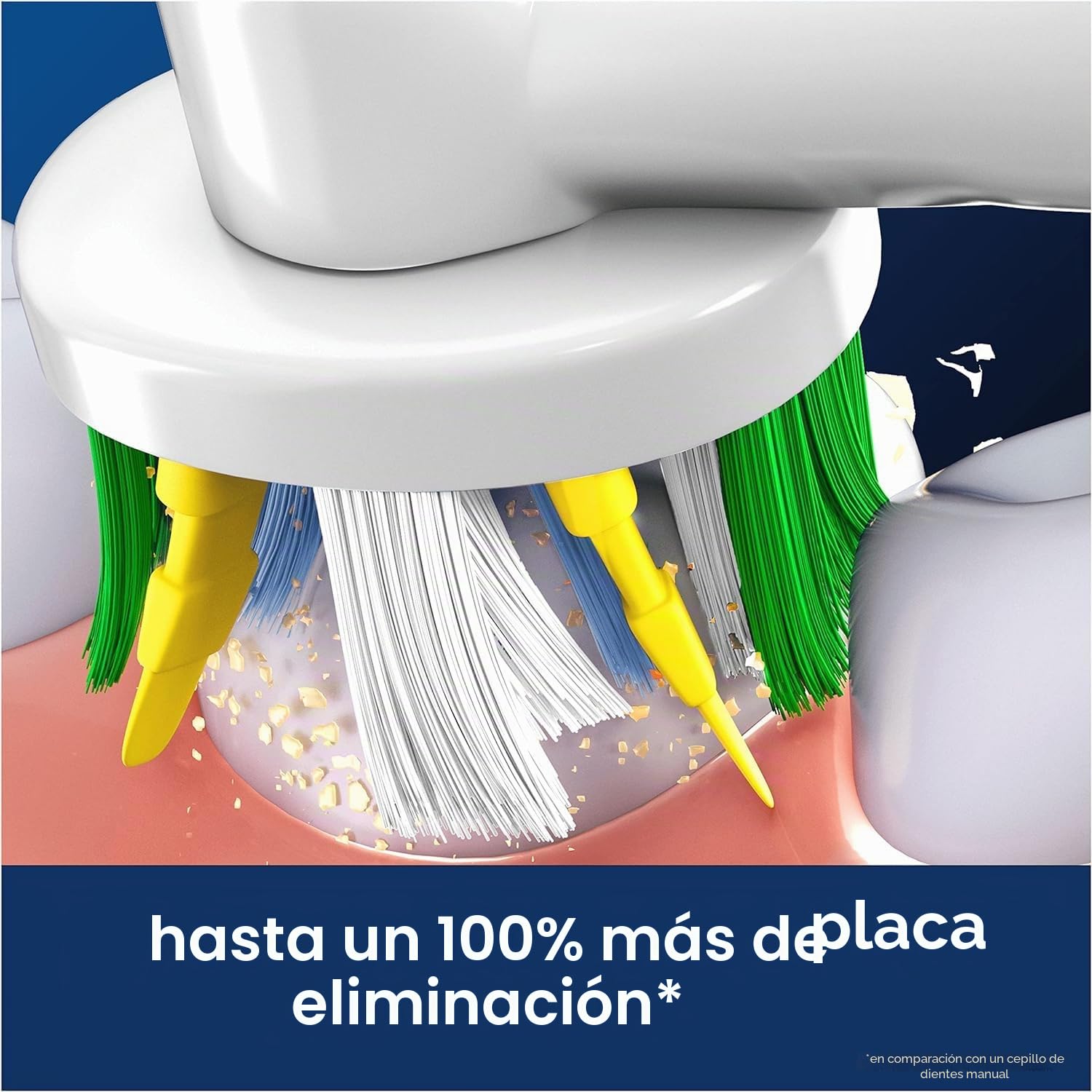 Oral-B Pro Floss Action - Cabezal de cepillo de dientes eléctrico, en forma de X y cerdas interdentales para una eliminación más profunda de la placa, paquete de 4 cabezales de cepillo de dientes,