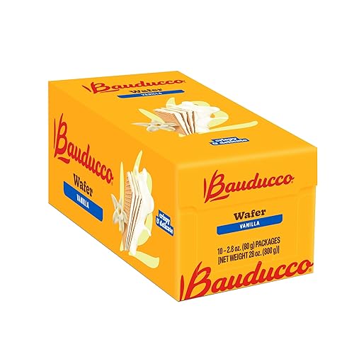 Miniatura 10 de Bauducco Strawberry Wafers - Galletas crujientes de oblea con 3 deliciosas capas de crema con sabor a fresa, delicioso aperitivo dulce o desierto,