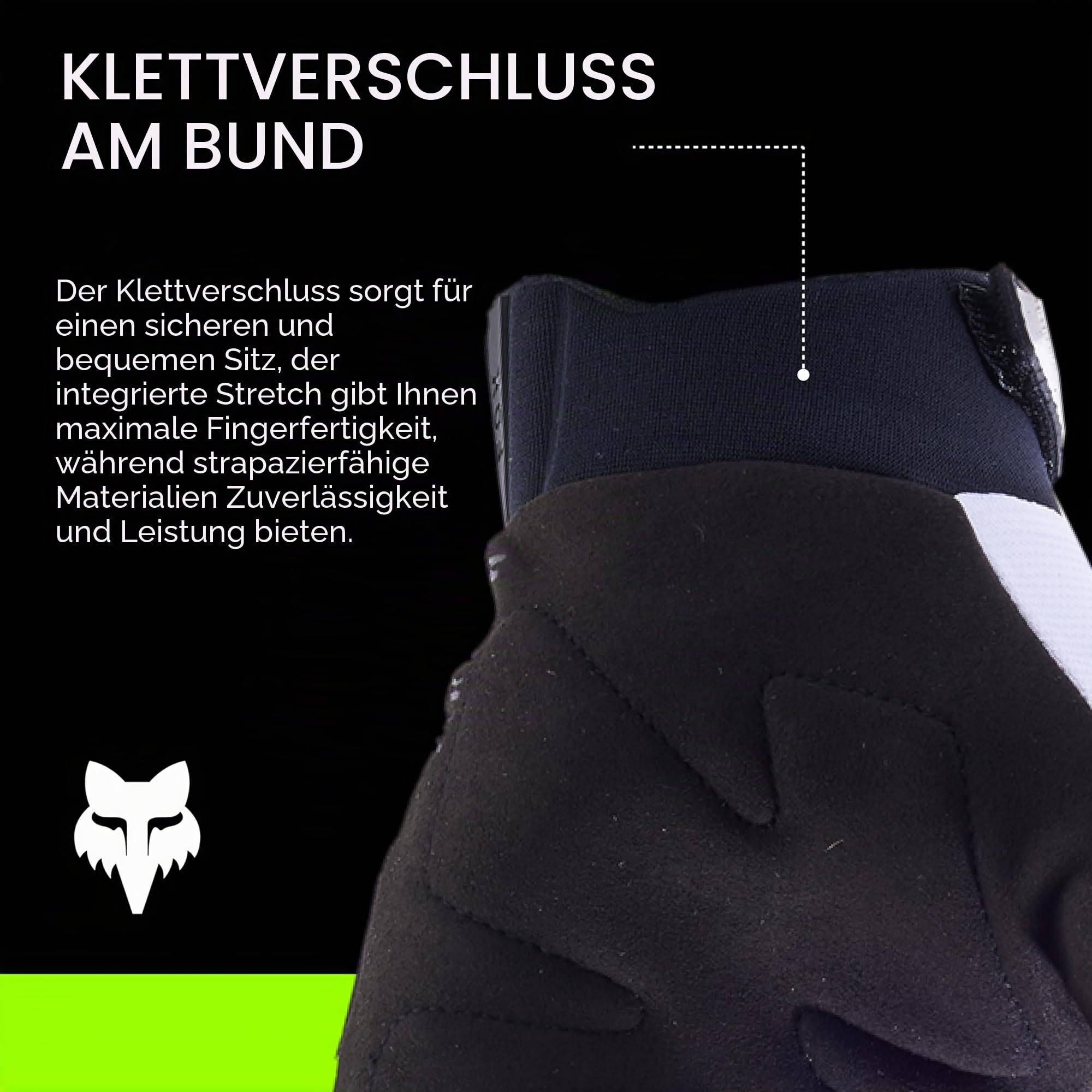 Fox Racing Dirtpaw Glove - Gepolsterte Knöchel, gepolsterte Handfläche, hoher Komfort, verstellbare Passform, maximale Beweglichkeit, langlebige Materialien, White, S