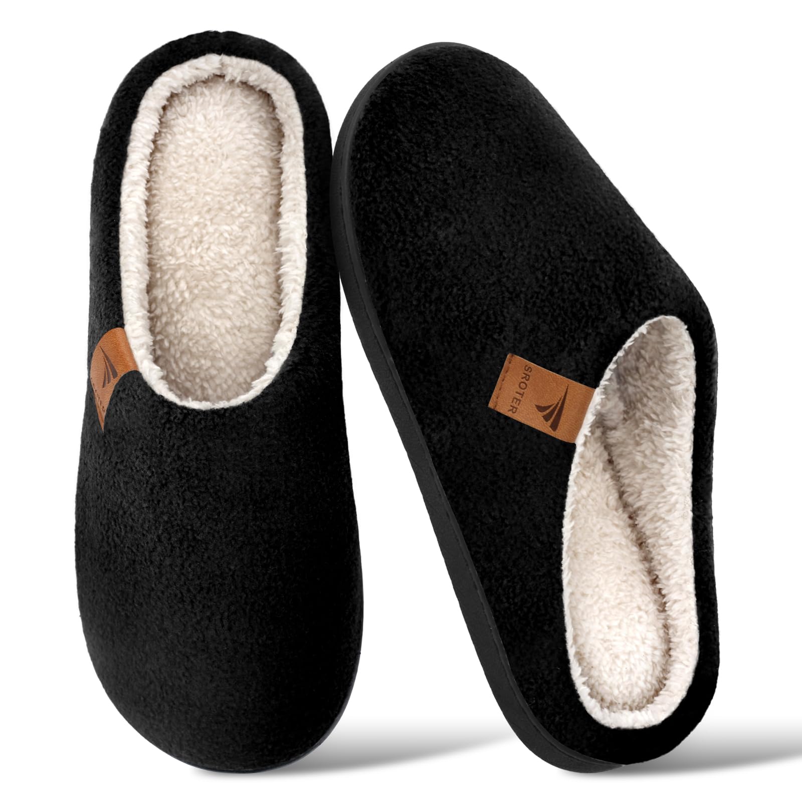 HEOAARG Pantofole Uomo Ciabatte da Casa Invernali in Memory Foam | Comoda Antiscivolo Leggero Pantofole Calde da Interno a Esterno