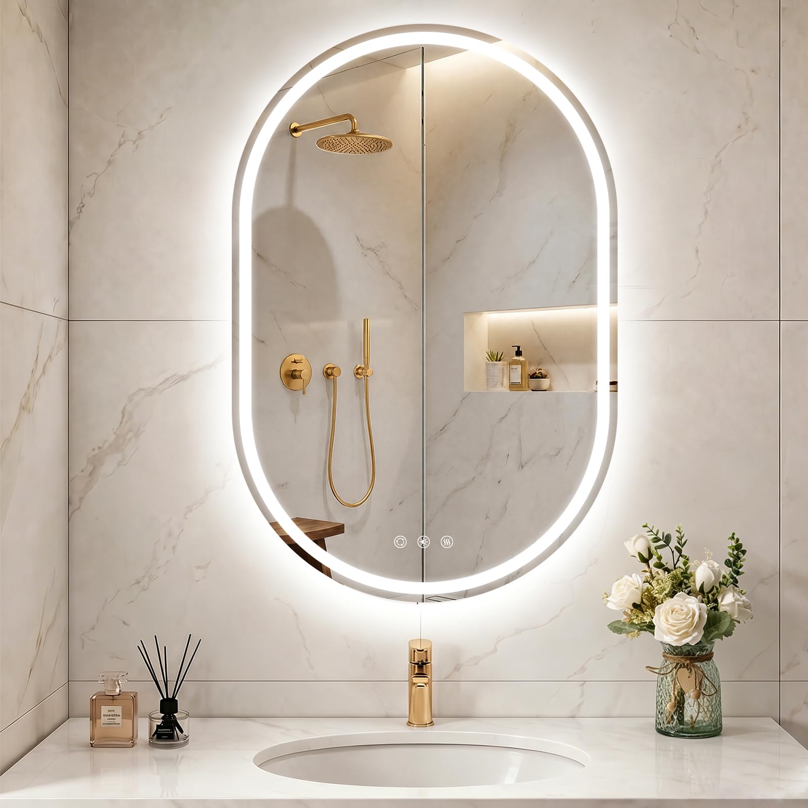 BesMirror Oval LED Mirror
