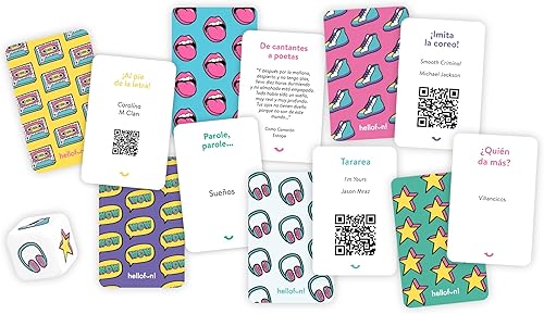 Miniatura 8 de OLUNCLE SARANDONGA, El Juego de Las Canciones de Nuestra Vida - Juego para 4-12 jugadores, Divertido para Jugar con Familia y Amigos.