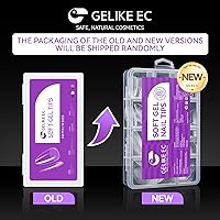 Vista 8 de Gelike EC Kit de 240 Puntas de Uñas de Gel Suave - Extensiones de Uñas Completas con Cobertura Transparente - Puntas de Uñas Postizas de Gel