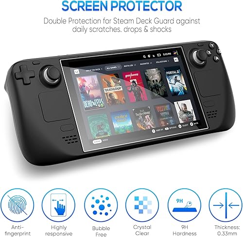 Miniatura 6 de Funda protectora para Steam Deck 2022, TPU suave anticolisión antiarañazos, con soporte magnético ajustable de 3 niveles, accesorios de funda de