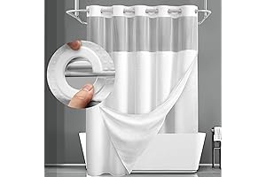 Cortinas de baño sin ganchos: Simplifica tu conexión matutina