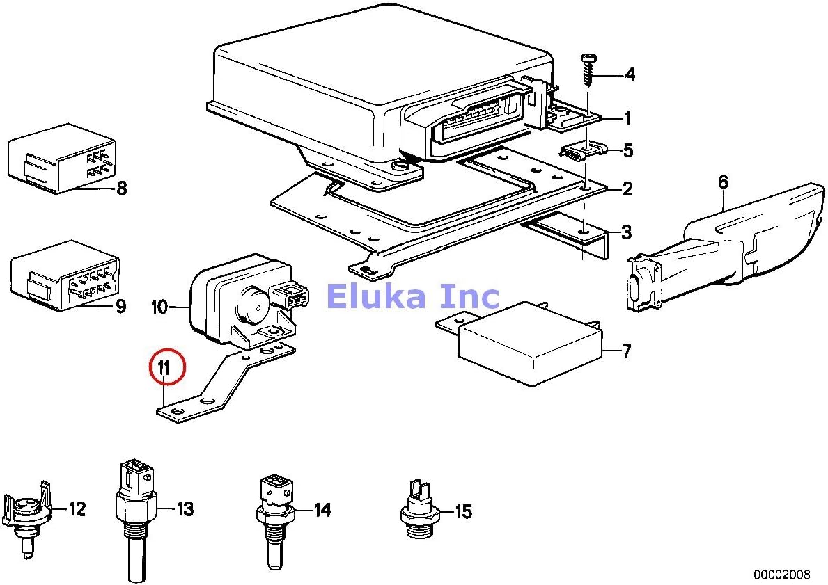 BMW Genuine Control unit Ljetronic CONTROL UNIT NOX Holder M3 Automotive
