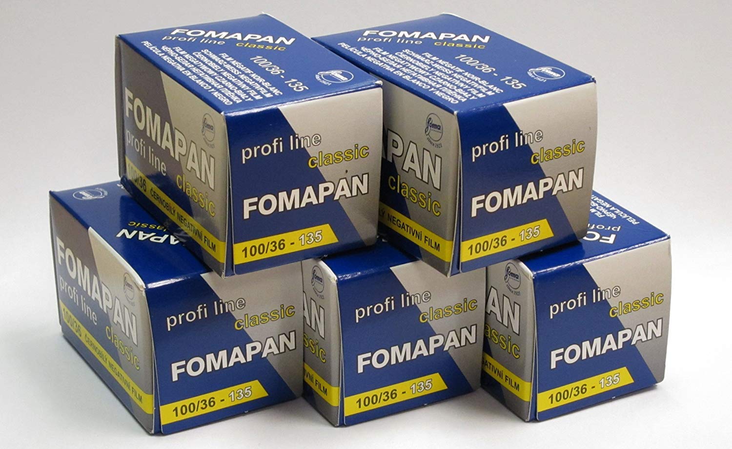 100 Fomapan asa in bianco e nero 35 mm pellicola 36 esposizione , 5 confezione da