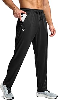 Sponsored Ad - Men's Sweatpants with Zipper Pockets Lightweight Mesh Athletic Pants for Men Open Bottom Workout Gym Running