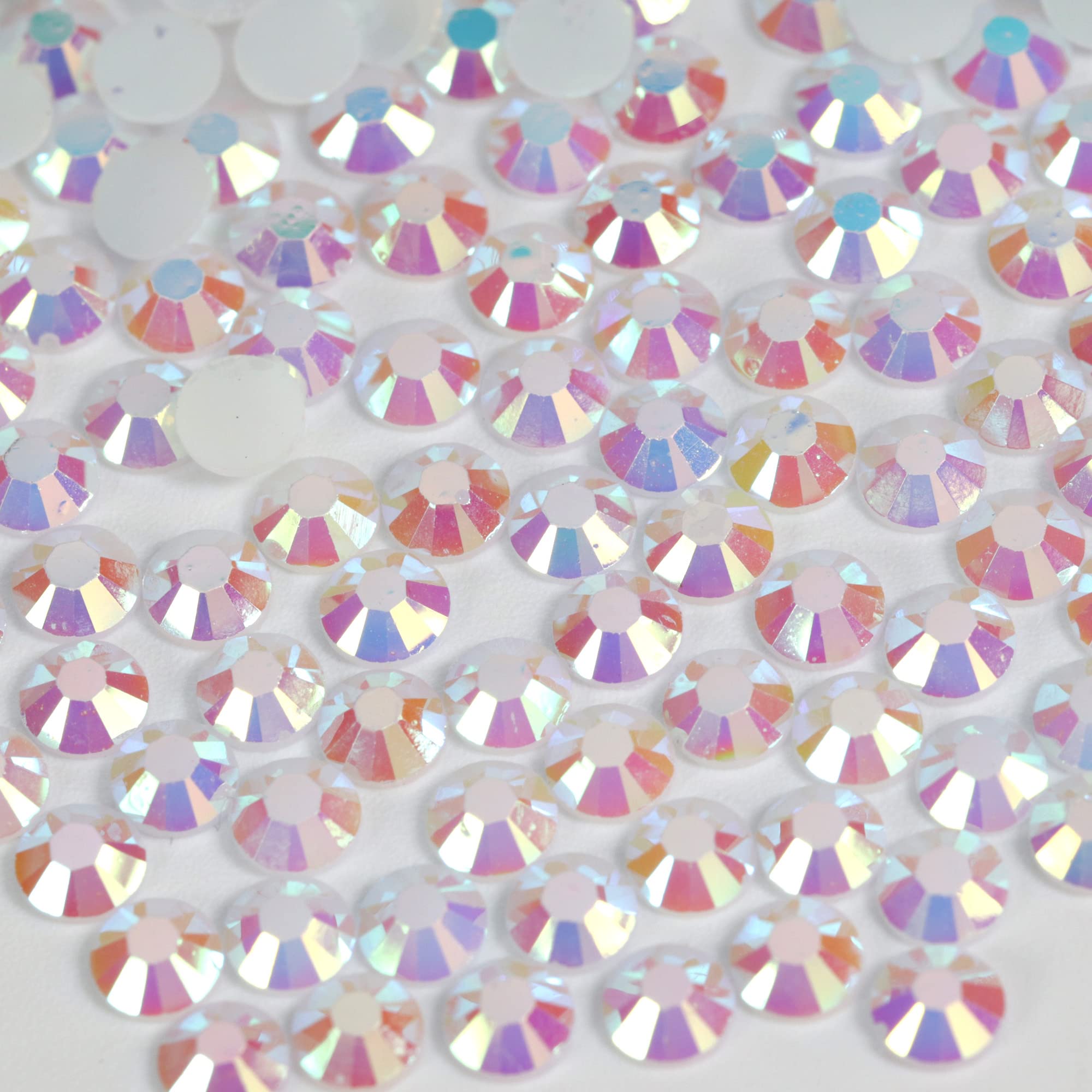 250pcs 6mm Flat Back Non-Stick Rhinestone Crystal Diamantes Nail Art & Craft Scrapbooking Embellishments 90 Available Colours (6mm, AB Clear #A13) — view 76