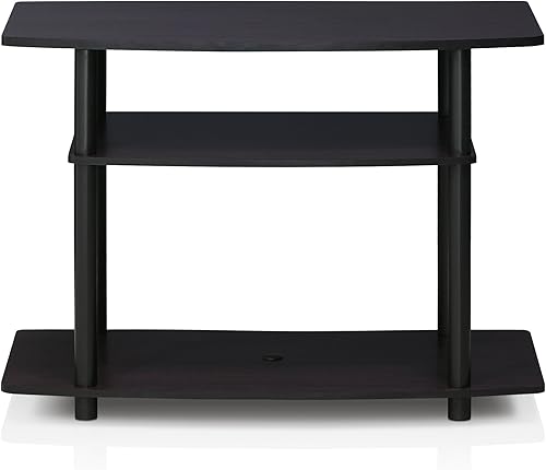 Miniatura 85 de Furinno Tools - Mesa de 3 niveles para TV., Madera, Roble francés gris/negro. Roble francés gris/negro.,Marron oscuro,Espresso / negro,Ámbar