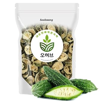 Sookwang Dried Bitter Melon Slices, Bitter Gourd Herbal Tea Ingredient, No Additives, Unsweetened, Air Dried, for Tea or Cooking_8.8 oz 250g