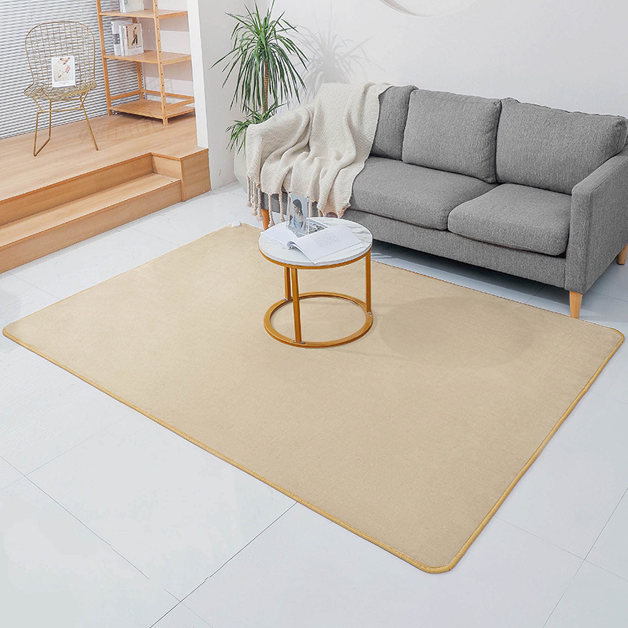 Tappetino Riscaldato Per Pavimento Riscaldato - Riscaldatore Elettrico A Pavimento, Tappeto Morbido Shaggy, Con Termostato Regolabile, Impermeabile, Per Ufficio E Casa,Verde,50Cm*150Cm Comfortable