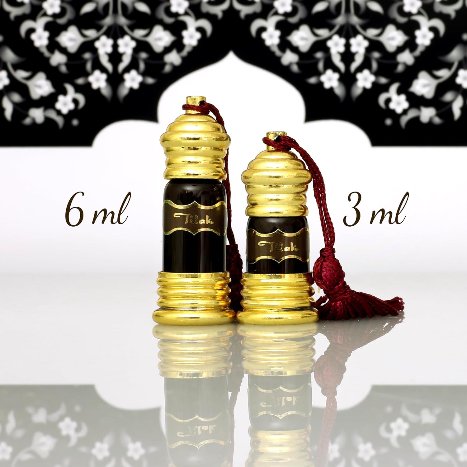 Prabhuji's Gifts Attar Tilak - Body Perfume Blended with Essential Oils - Vegan Oil - Long-Lasting Perfume for Women & Men - Arabian Fragrance - (6mL)