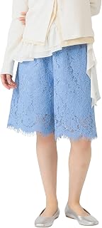 ショーツ レース スカラヘム ハーフ パンツ レディース